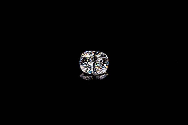 Closeup Diamonds Black Background — Stock Photo, Image