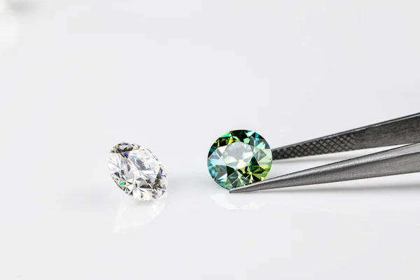 Modré Diamanty Luxusní Drahokam — Stock fotografie