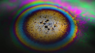 hareketli renkli baloncuklu soyut arkaplan 