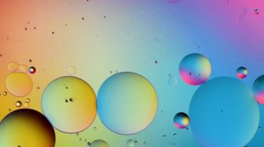 hareketli renkli baloncuklu soyut arkaplan 