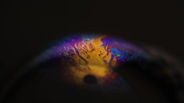 Sabun Kabarcığı Yüzey Makro Arkaplanı