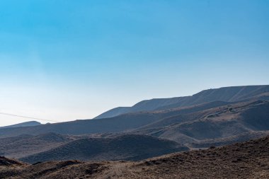 İsrail 'deki Negev Çölü' nün güzel manzarası