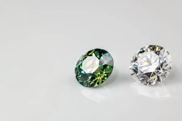 Kék Gyémántok Luxus Drágakő — Stock Fotó