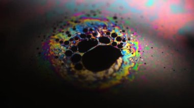 hareketli renkli baloncuklu soyut arkaplan 