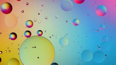 hareketli renkli baloncuklu soyut arkaplan 