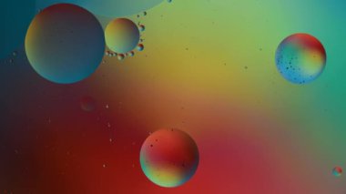hareketli renkli baloncuklu soyut arkaplan 
