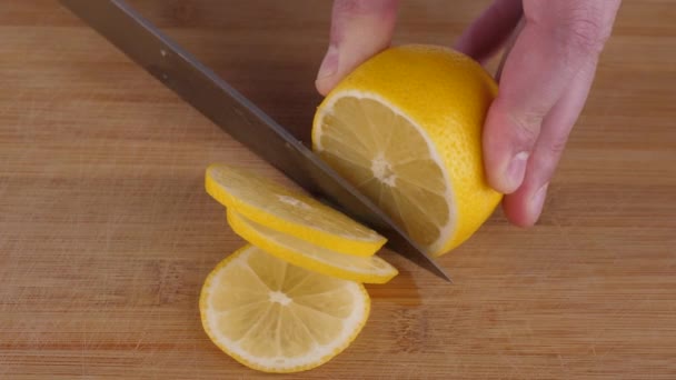 Cutting Lime Chopping Board — стокове відео