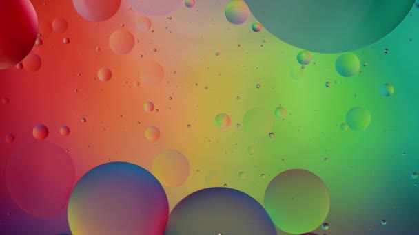Abstracte Achtergrond Met Bewegende Kleurrijke Bellen — Stockvideo