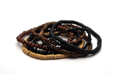 Ahşap Türk bilezik yığını