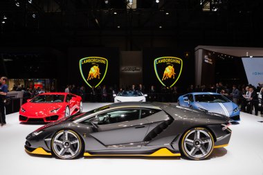 Lamborghini Centenario in Geneva clipart