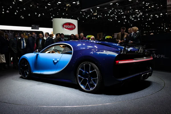 Bugatti Chiron v Ženevě — Stock fotografie