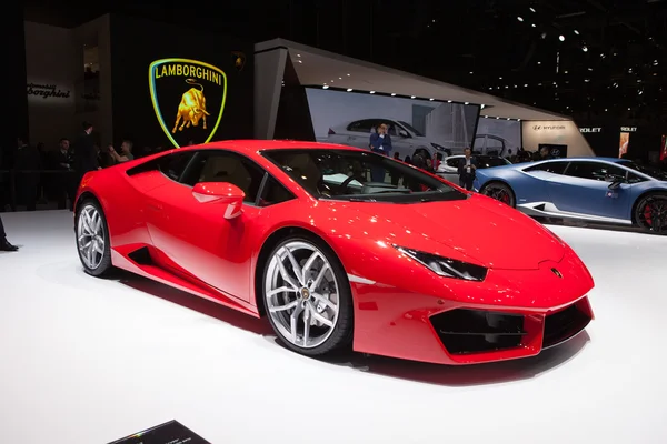 Lamborghini Huracan i Genève — Stockfoto