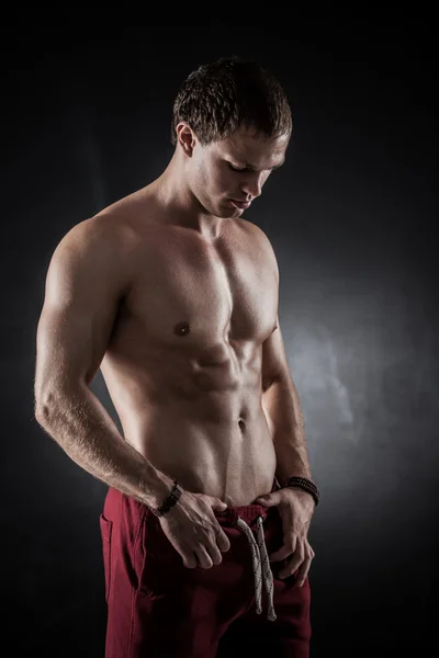 Fitness férfi modell — Stock Fotó
