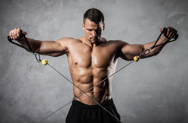Fitness on crossover — Stock Image Fitness on crossover Royalty Free Stock Photos