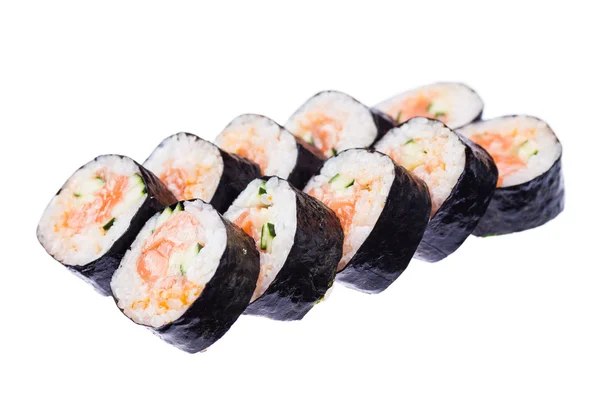 Salmon and caviar rolls — Stock Photo, Image