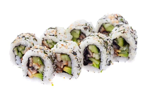 Anguila y aguacate maki — Foto de Stock