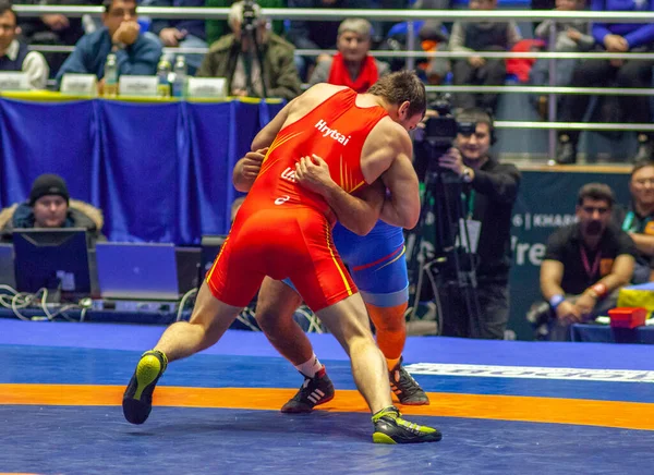 Match Bohdan Hrytsai Ukr Vahe Tamrazyan Arm World Wrestling Club — Fotografia de Stock