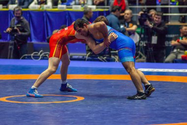 Dünya Güreş Kulübü Kupası 'nda Semyon Radulov (UKR) - Valter Margaryan (ARM) maçı, 1 Aralık 2016, Kharkov, Ukrayna