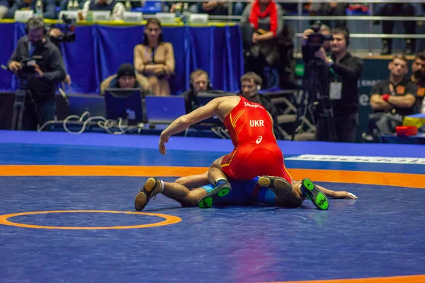 Match Vasyl Shuptar Ukr Garig Barseghyan Arm World Wrestling Club — Stock Photo, Image