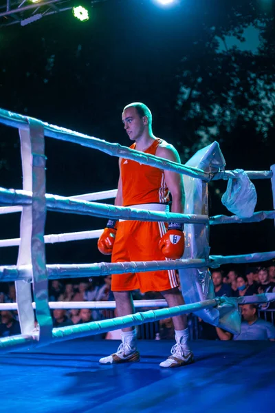 Robert Marton Contra Stanislav Kutin Durante Partido Boxeo Entre Las — Foto de Stock