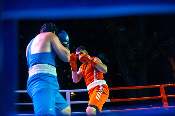 Sergey Gorskov Narek Manasyan Boxing Match National Teams Ukraine Armenia — Stock Photo, Image