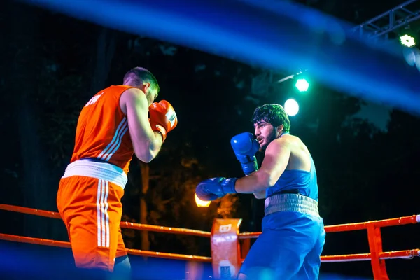 Sergey Gorskov Narek Manasyan Boxing Match National Teams Ukraine Armenia — Stock Photo, Image