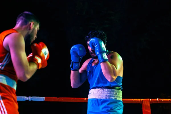 Sergey Gorskov Narek Manasyan Boxing Match National Teams Ukraine Armenia — Stock Photo, Image