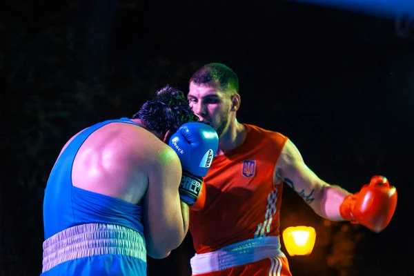Sergueï Gorskov Contre Narek Manasyan Lors Match Boxe Entre Les — Photo