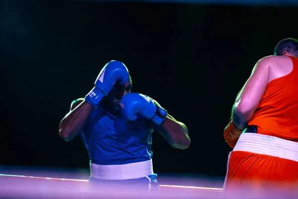 Tsotne Rogava Guevara Charon Boxing Match National Teams Ukraine Armenia — Stock Photo, Image