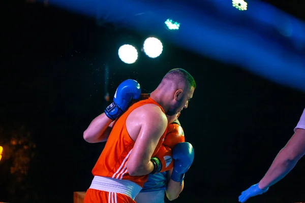 Bogdan Tolmachev Arman Darchinyan Boxing Match National Teams Ukraine Armenia — Stock Photo, Image