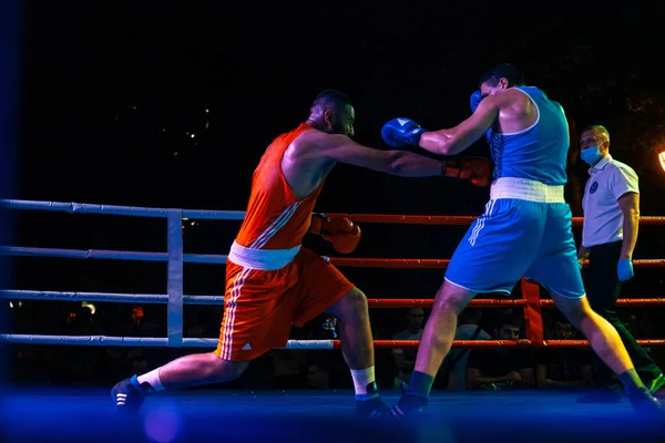 Bogdan Tolmachev Arman Darchinyan Boxing Match National Teams Ukraine Armenia — Stock Photo, Image