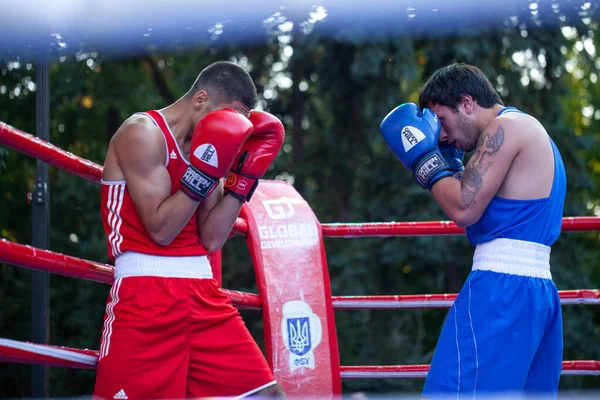 Chulyacheev Oleg Zhorzhik Marutyan Durante Partida Boxe Entre Equipes Nacionais — Fotografia de Stock