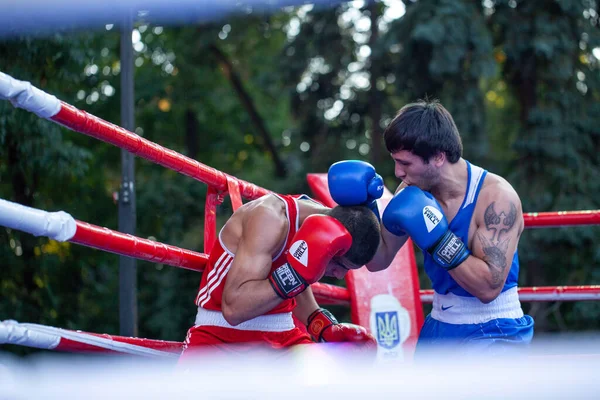 Chulyacheev Oleg Zhorzhik Marutyan Během Boxerského Utkání Mezi Národními Týmy — Stock fotografie