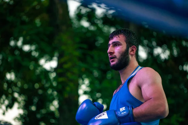 Stepan Oganisyan Gurgen Madoyan Boxing Match National Teams Ukraine Armenia — Stock Photo, Image