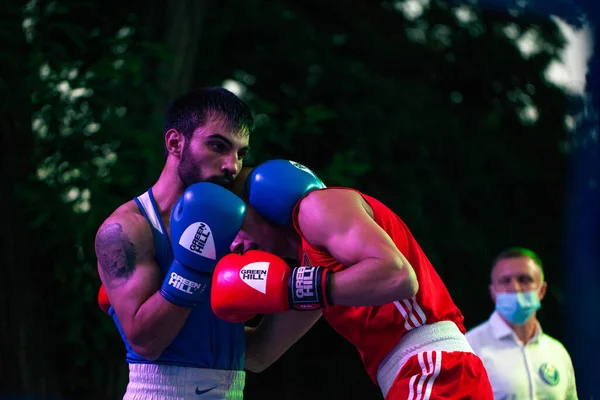 Maxim Pylypets Contra Armen Mashakaryan Durante Luta Boxe Entre Equipes — Fotografia de Stock