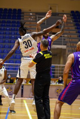 The basketball match of Ukrainian Superleague Parimatch SEASON 2020/21 BC Kharkiv Sokoly - MBC Nikolaev, 31.01.2021,Ukraine, Kharkov, Palace of Sports Lokomotiv