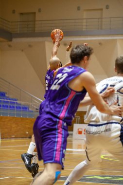 The basketball match of Ukrainian Superleague Parimatch SEASON 2020/21 BC Kharkiv Sokoly - MBC Nikolaev, 31.01.2021,Ukraine, Kharkov, Palace of Sports Lokomotiv