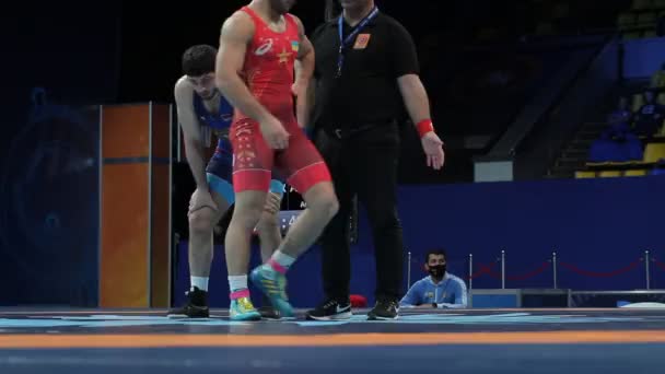 Internazionale Greco Romana Freestyle Torneo Wrestling Xxiv Eccezionali Lottatori Ucraini — Video Stock