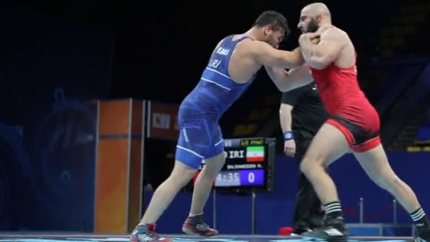 International Greco Roman Freestyle Torneo Lucha Xxiv Destacados Luchadores Ucranianos — Vídeos de Stock