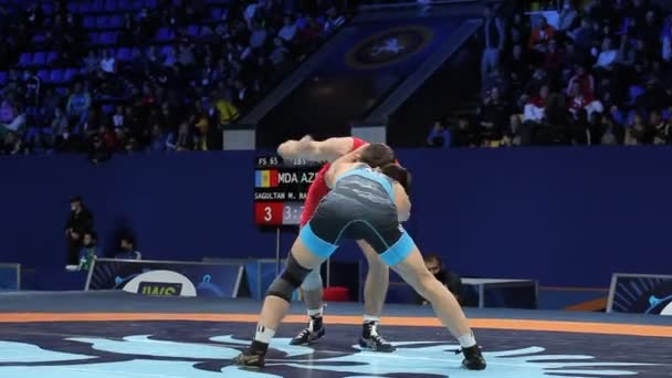 Internationell Greco Romare Freestyle Brottning Turnering Xxiv Enastående Ukrainska Brottare — Stockvideo