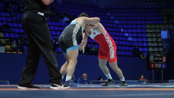 Internationell Greco Romare Freestyle Brottning Turnering Xxiv Enastående Ukrainska Brottare — Stockvideo