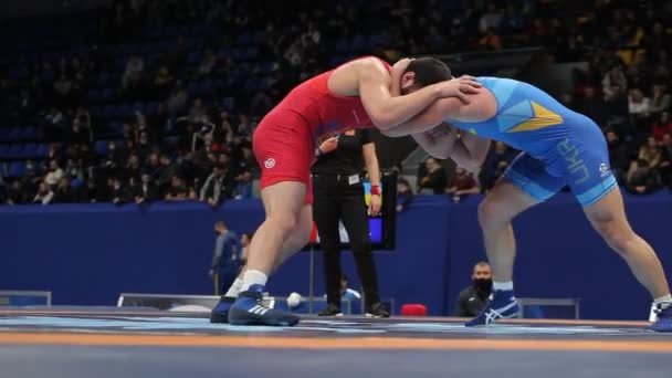 Internazionale Greco Romana Freestyle Torneo Wrestling Xxiv Eccezionali Lottatori Ucraini — Video Stock