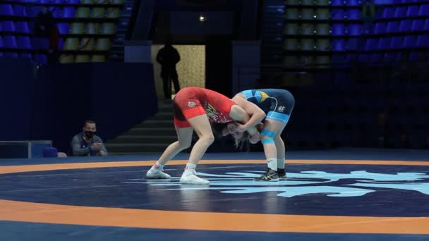 Internazionale Greco Romana Freestyle Torneo Wrestling Xxiv Eccezionali Lottatori Ucraini — Video Stock