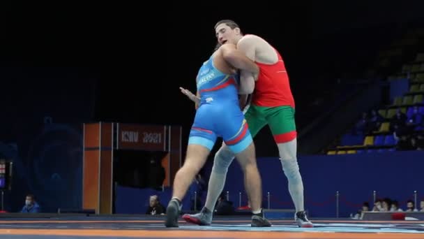 International Greco Roman Freestyle Wrestling Tournament Xxiv Outstanding Ukrainian Wrestlers — Stock Video