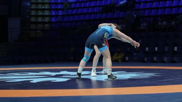 Internazionale Greco Romana Freestyle Torneo Wrestling Xxiv Eccezionali Lottatori Ucraini — Video Stock