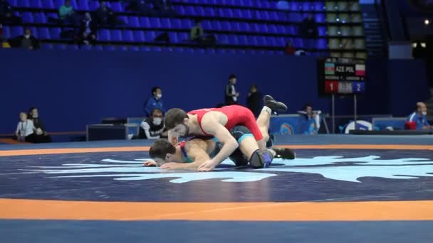 Internationell Greco Romare Freestyle Brottning Turnering Xxiv Enastående Ukrainska Brottare — Stockvideo