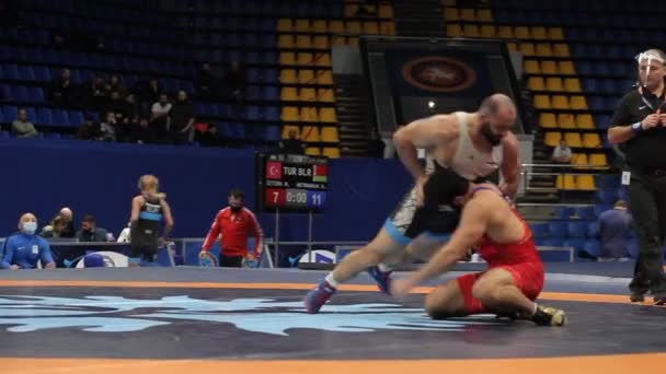 Turneul Internațional Greco Roman Freestyle Wrestling Xxiv Luptători Antrenori Ucraineni — Videoclip de stoc