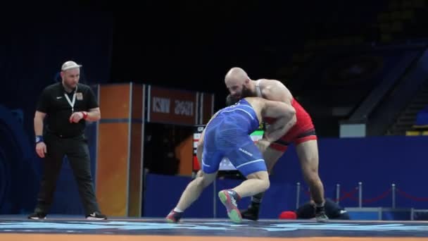 Internazionale Greco Romana Freestyle Torneo Wrestling Xxiv Eccezionali Lottatori Ucraini — Video Stock