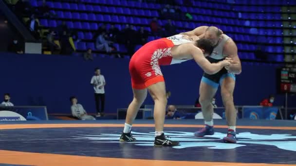 International Greco Roman Freestyle Wrestling Tournament Xxiv Outstanding Ukrainian Wrestlers — Stock Video