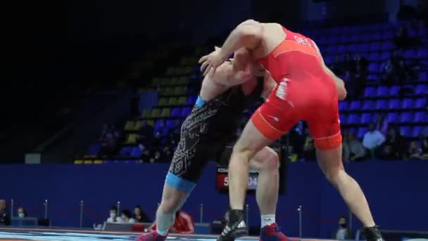 International Greco Roman Freestyle Wrestling Tournament Xxiv Outstanding Ukrainian Wrestlers — Stock Video